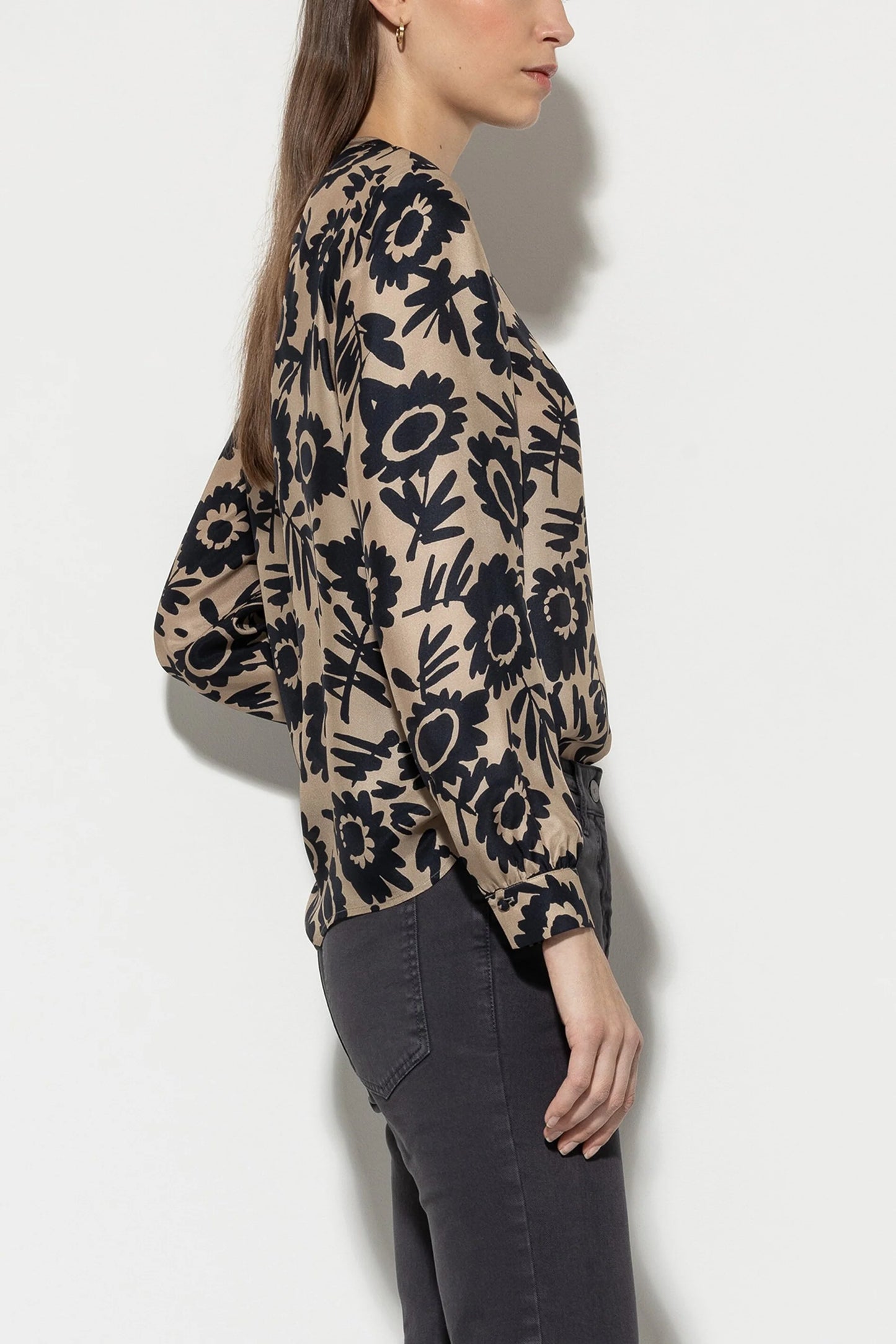 Luisa Cerano Silk Print Blouse