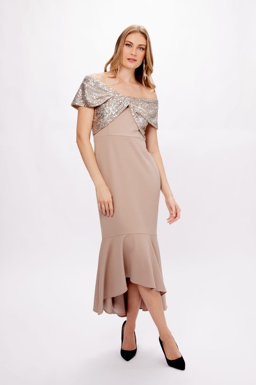 Joseph Ribkoff Latte Dress