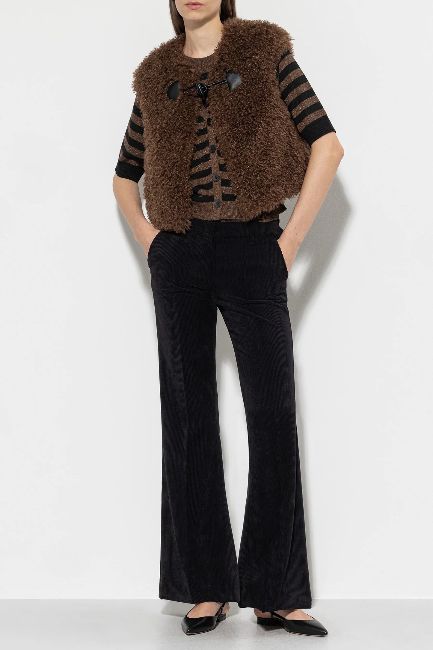 Luisa Cerano Corduroy Bootcut Trouser