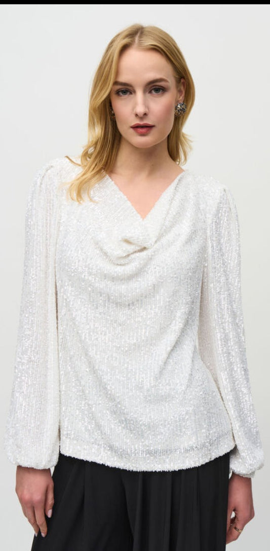 Joseph Ribkoff Glamorous Sequin Pullover 244917