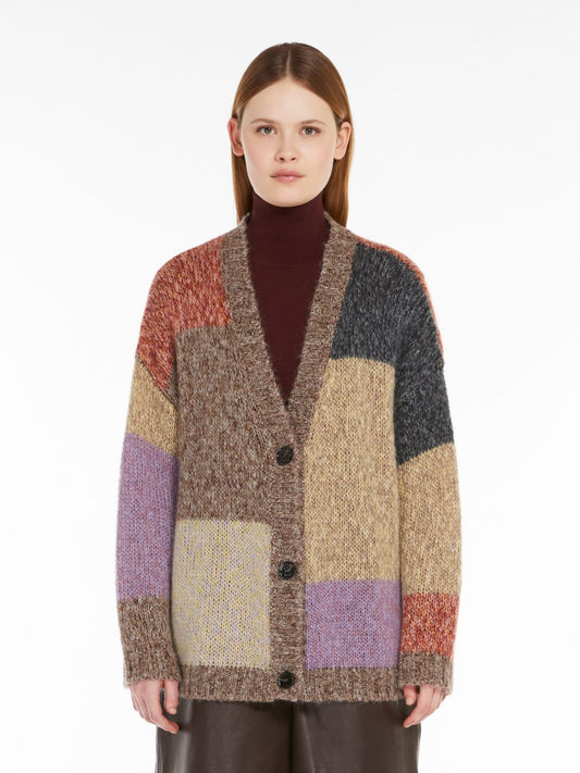 Weekend MaxMara Oversized Mohair Chiné Cardigan