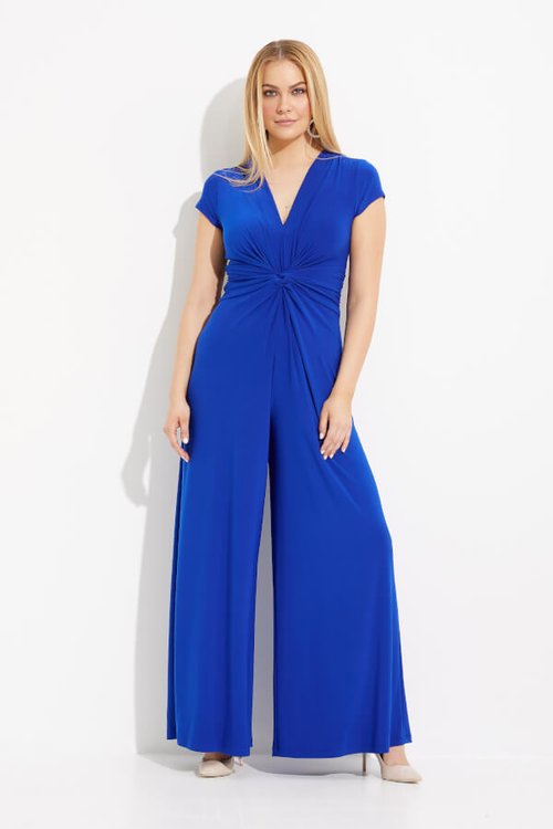 Joseph Ribkoff Blue Gathered Jumpsuit 223759TT